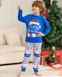 Kerstmuts Brief Print Homewear Tweedelige Mode Sneeuwvlok Halloween Ouder-kind Jurk