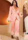 Women's Fashion Two-piece Blazer and Pants Suits with Feather