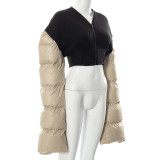 Women Winter Casual Zip Long Sleeve Padding Jacket