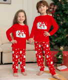 Kerst rode sneeuwpop kerst top met lange mouwen en broek pyjama tweedelig