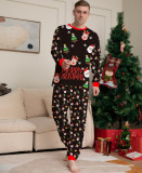 Christmas Parent-Child Santa Claus Print Long Sleeve Top+Pant Homewear Pajamas Two-Piece Set