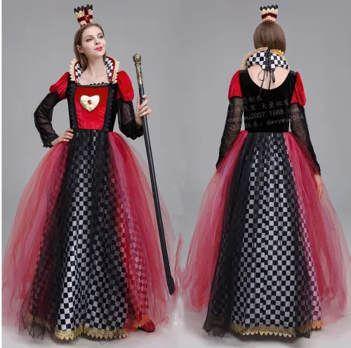 Halloween Queen Sexy Party Costume Court Dress