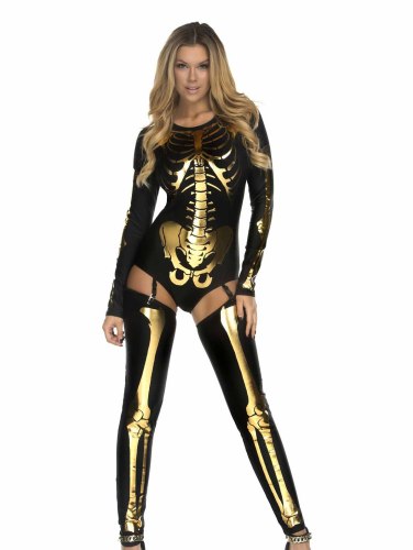 Vampier Bruid Heks Koningin Halloween Cosplay Kostuum Skelet Zombie Nachtclub Uniform