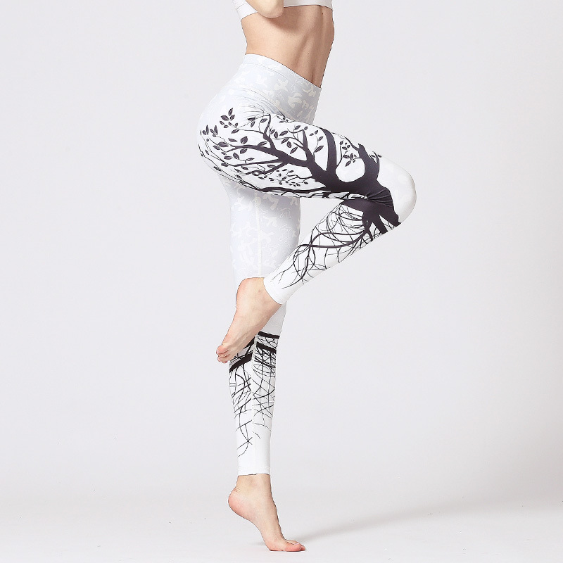 Printed Yoga Pants Women'S High Waist Tight Fitting Dance Fitness Pants  Quick Dry Sports Fitness Yoga Wear - The Little Connection