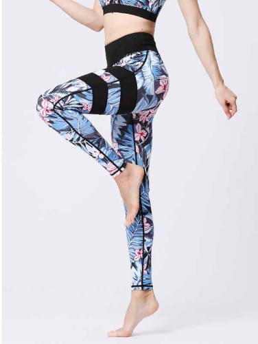 Yogahose Frauen eng anliegende hohe Taille Butt Lift schnell trocknend Basic Hose Sport Fitness Yoga Kleidung