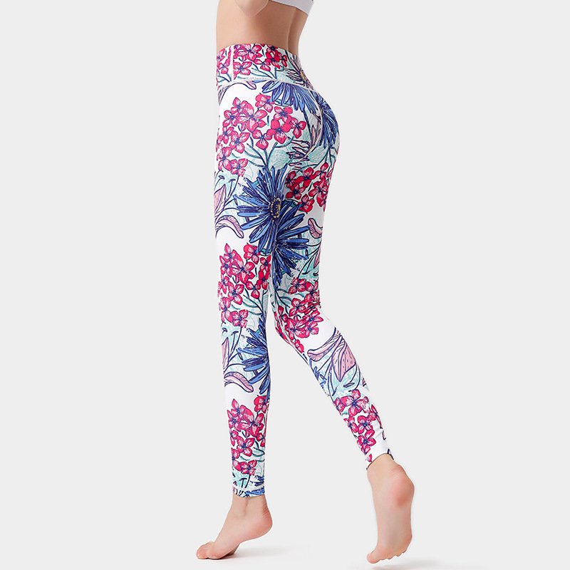 Yoga Pants Women'S High Waist Tight Fitting Butt Lift Print Basic Pants  Sports Fitness Yoga Wear - The Little Connection