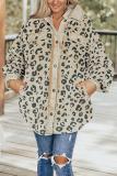 Women Fashion Casual Leopard Print Jacket