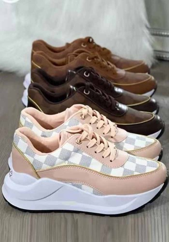 Women Fall Houndstooth Sports shoes