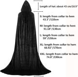 halloween cape hooded velvet trench coat stage costume