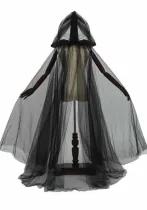 halloween cosplay ghost cosplay hooded witch cape