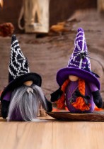 Halloween decoratie gezichtsloze kabouter pop pop spin vleermuis ornament