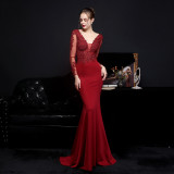 Plus Size Beauty Costume Formal Party Mermaid Evening Dress
