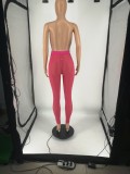 Women Summer Solid Mesh Sexy Pant