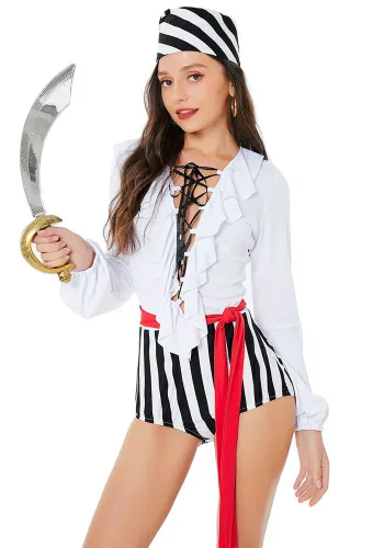 Halloween Costume Pirate Costume Queen Costume Cosplay Sexy Uniform