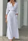 Fall Winter Women's Solid Chic Career Loose Pocket Fashion Casual Suit