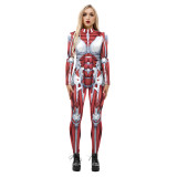 Halloween Jumpsuit Armor Digital Printing Women's Cosplay Costume Cosplay Jumpsuit