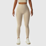Outdoor Wear Quick Dry Tight Fitting Yoga Pants Breathable High Waist Butt Lift Track Pants Women'S Peach Butt Lift Workout Pants