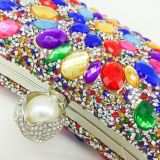 Mehrfarbige Perlen-Abendtasche für Damen