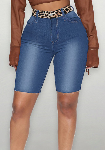 Pantalon en jean pour femme stretch taille haute Patch Denim pantalon femme jean