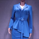 Women's autumn and winter solid color professional suit skirt two-piece set