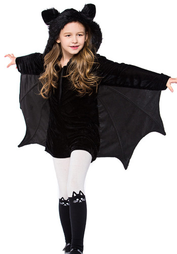 Костюм на Хэллоуин для девочек, костюм летучей мыши, косплей, детские сценические костюмы, костюмы для выпускного вечера
