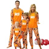 Vestiti per la casa genitore-figlio Vestiti per la casa di Halloween vestiti per la casa pigiama vestiti per la casa delle donne arancione halloween