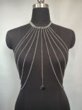 2(pcs)Vest Simple Pendant Multiple Tassel Side Swing Chain Top Body Chain Vest