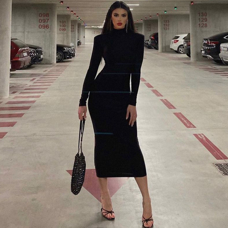 Turtleneck Bodycon Dress