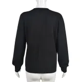 Women Long Sleeve Letter Print Long Sleeve T-Shirt