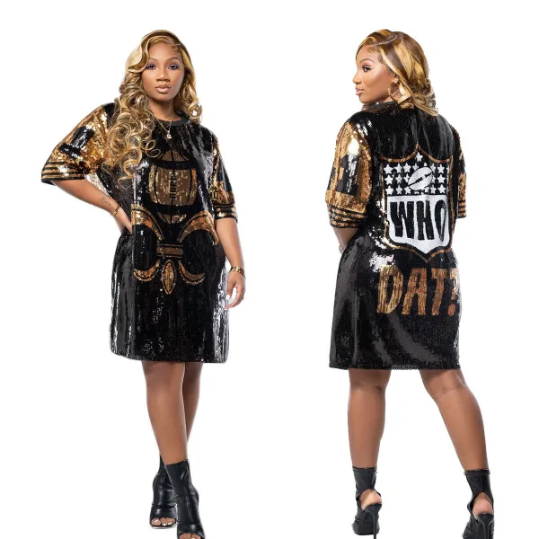 Women Fall Fashion Sequin Dresses