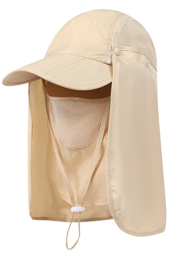 Sunscreen fisherman hat summer outdoor foldable anti-ultraviolet quick-drying fishing hat men's mountaineering hat sun hat women