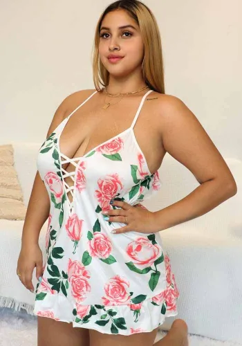 Plus Size Plus Size Sexy Nightdress Size Sexy See-Through Plus Plus Size Sexy Sexy Sleepwear