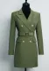 Spring Autumn Fashion Solid Color Slim Belt Long Sleeve Slim Chic Career Suit Dress