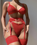 Erotic Lingerie Bikini Garter Belt Sexy Bra Lace Set
