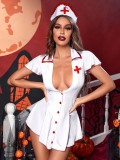 Sexy Deep V Tight Nurse Costume Cosplay Lingerie
