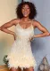 Women Fringe Sequin Feather Dress Dresses