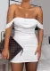 Womens Sexy Off Shoulder Backless Ruffled Mini Dress