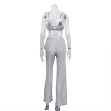 Women Sexy Camisole and Pant and Suit Set