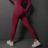 Spring Summer seamless peach hip training yoga pants women's sports running buttocks body fitness pants