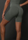 Spring Summer seamless knitting peach solid color breathable three-point yoga pants running fitness sports shorts women