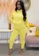 Women'S Solid Color Fashion Casual Hooded Sports Tracksuit Two Piece Pants Set