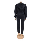 Women Long Sleeve Hoodies And Pant Sports Duo