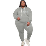 Plus Size Women Casual Long Sleeve Hoodies And Pant Women