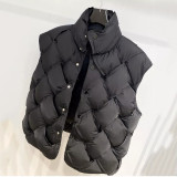 women's winter fashion loose warm vest jacket