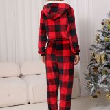 Glitter Fashion Fall Women's Round Neck Long Sleeve Home Casual Can Outdoor Wear Flannel Jumpsuit