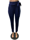 Women's Winter Pocket Lace-Up Tight Pants