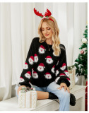 Autumn and winter Santa Claus knitting Women's pullover Christmas Sweater