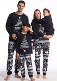 Christmas parent-child Christmas print pajamas home clothes