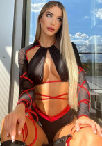 Otoño club nocturno sexy manga larga espalda baja calzoncillos ropa interior traje de cosplay