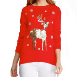Christmas Women'S Sweater Women Winter Pullover Fashion Top Knitting Shirt